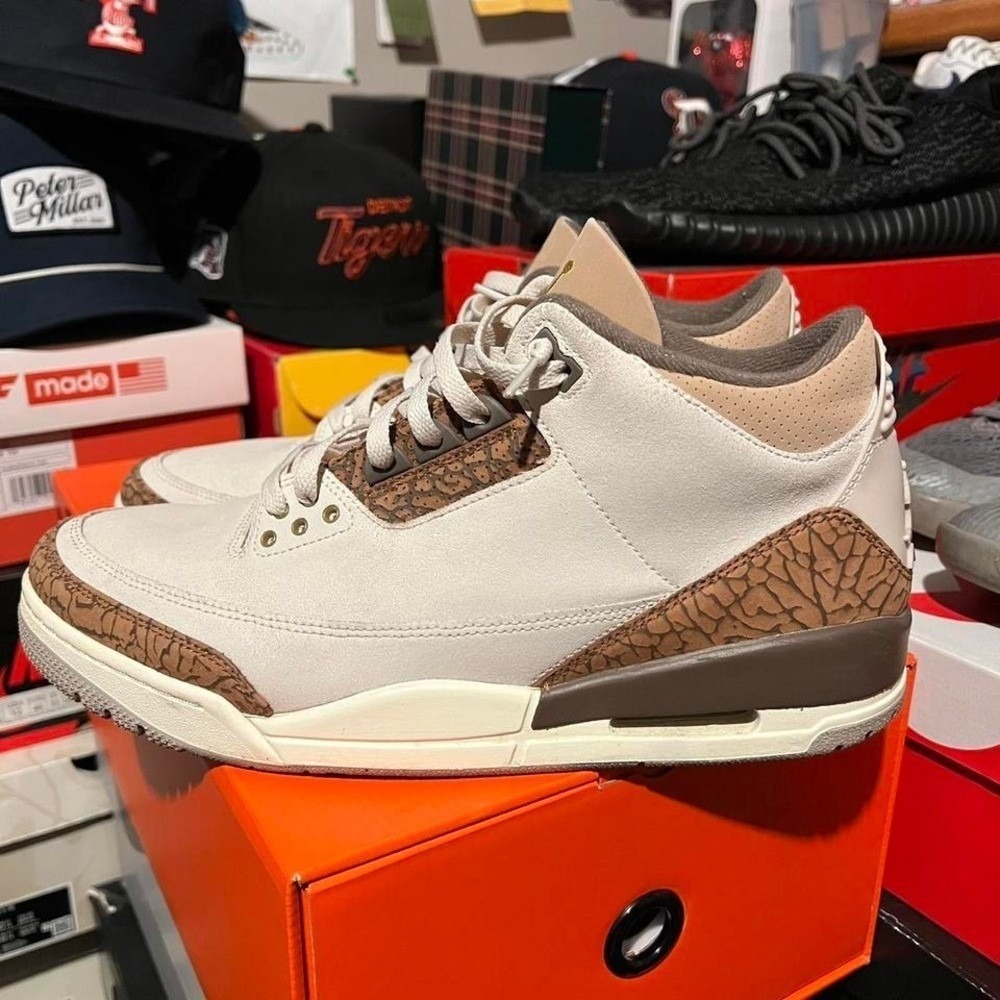 Jordan 3 Retro Palomino 2023 Sneakers CT8532-102 Light Orewood Brown Mens 11.5